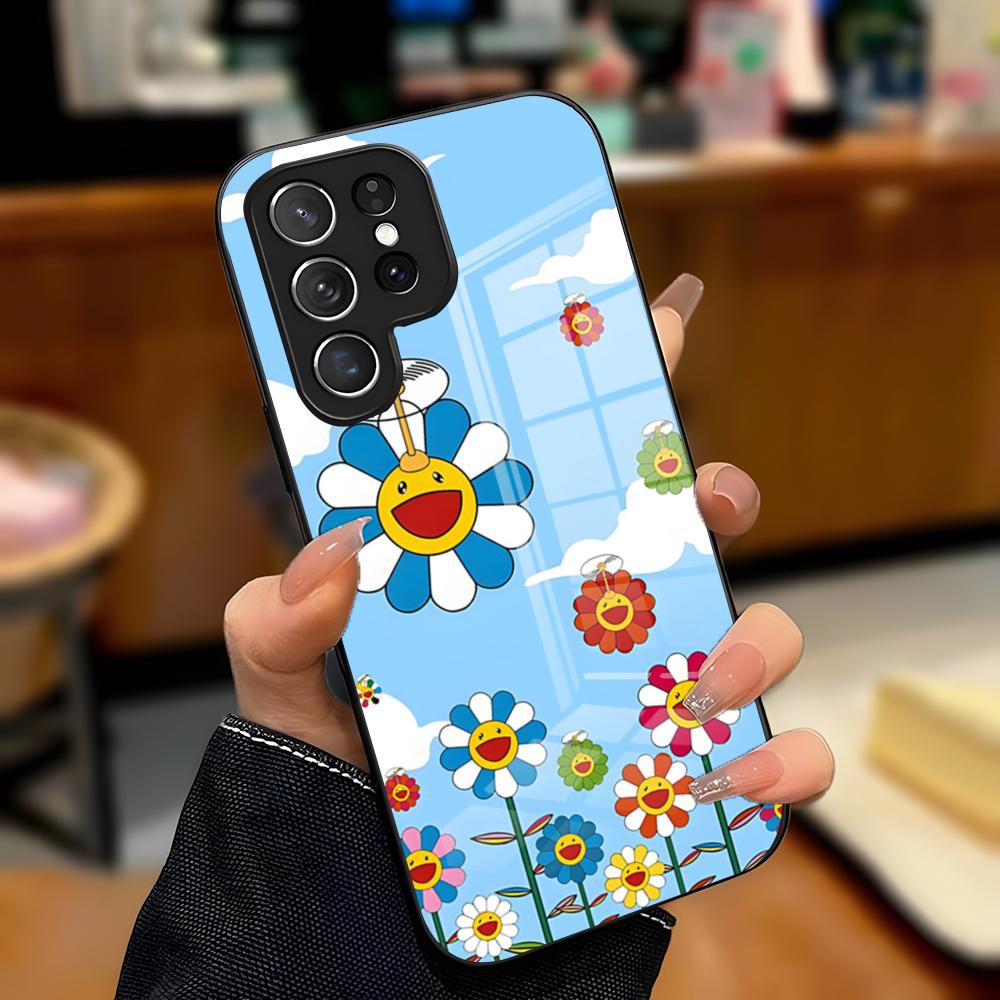 Чехол для телефона Artist T-Takashi Murakami для Samsung A25 A13 A33 5G A54 A36 A35 A56 A52 A14 Ударопрочный стеклянный чехол