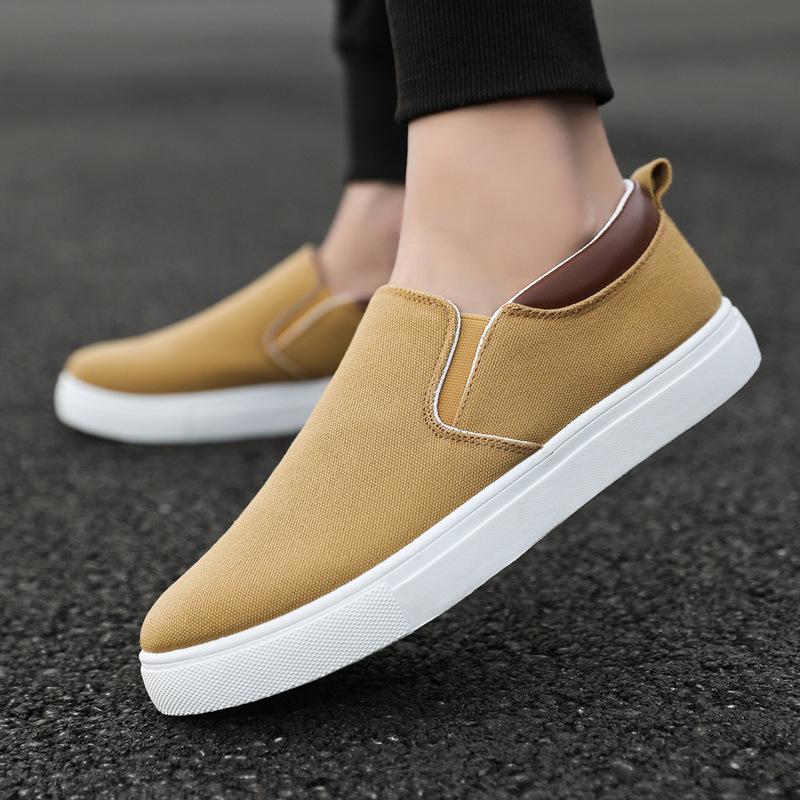 Fashion Men's Sneakers Male Canvas Casual Shoes 2024Boys Light Comfortable Slip-on Vulcanized Flats Casual Slip-on Shoes Zapatos Hombres