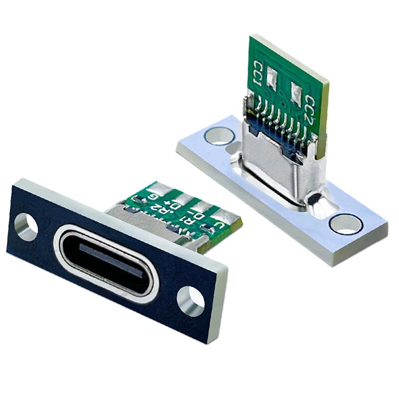 Гнездо USB 3.1 Type C с винтовой фиксирующей пластиной Гнездо USB Type-C 3.1 Type-C 2Pin 4Pin 5Pin 6Pin Гнездо разъема