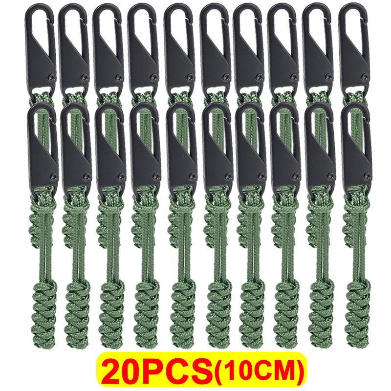 Универсальная металлическая застежка-молния для уличной сумки, застежка-молния для зонтика, плетеная веревка, сменная застежка-молния для самостоятельного шитья, набор для ремонта