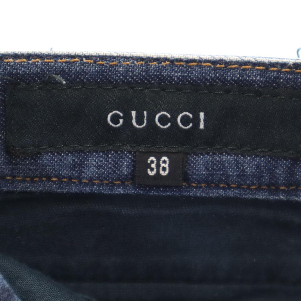 Gucci Сделано в Италии Шамбре Укороченные брюки 38 Женские Б/У
