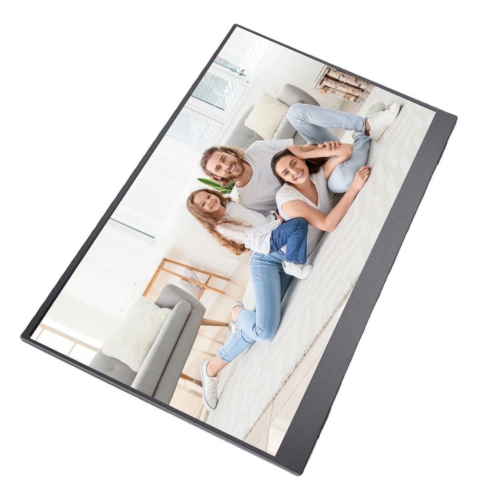 15.6 Inch Portable Screen 1080P HD WiFi USB C HD Multimedia Interface Second External Screen with Stand Built In 2 Speakers for Laptop PC