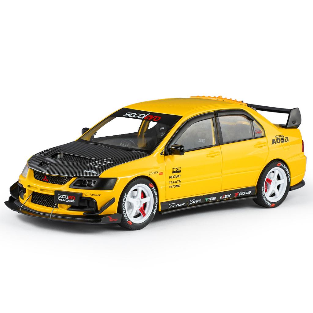 1: 24 Митсубиси EVO9 Модифицированная Alloy Звук и Свет Модель Машины Деловая Подарок Украшение Переговорной Комнаты Игрушка Коллекция Подарков