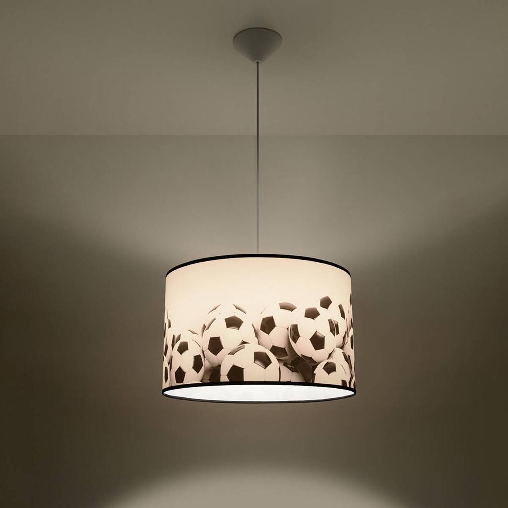 Lampa Wisząca Okrągła Dziecięca Piłki Ø40 Cm Football B 1Xe27 15W Sl.1427 Sollux Lighting