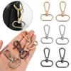 1pcs Metal Split Ring DIY KeyChain Lobster Clasp Bags Strap Buckles Hook Collar Carabiner Snap