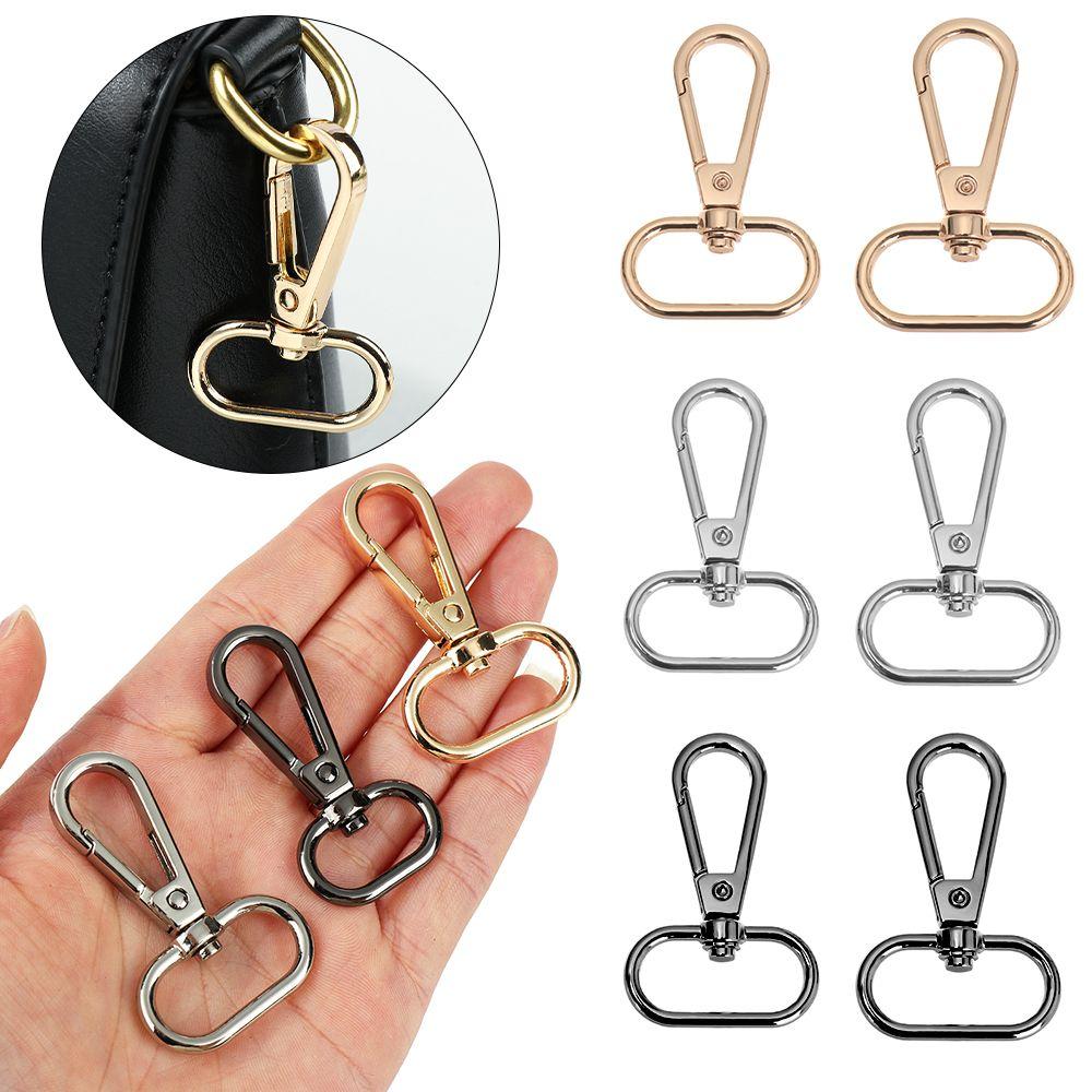 1pcs Metal Split Ring DIY KeyChain Lobster Clasp Bags Strap Buckles Hook Collar Carabiner Snap