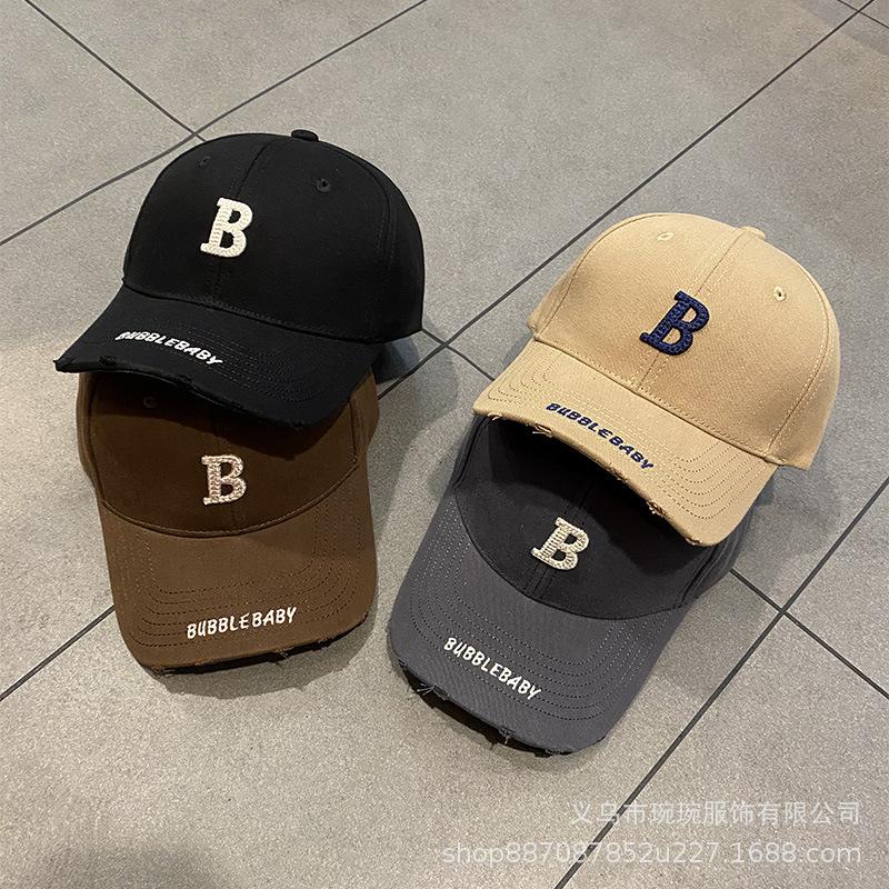 Internet celebrity new embroidered letters baseball cap men and women hole fashion sunshade versatile sunscreen cap outdoor cap