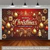 2D flat, 1 piece, Christmas celebration party banner, multifunctional holiday decoration