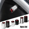 4Pcs Car Metal Wheel Tire Valve Caps Dust Accessories For Mitsubishi 9 Ralliart EX ASX L200 Colt Outlander Pajero Lancer Eclipse