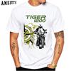 Новая летняя мужская футболка с коротким рукавом Тигр 800 900 1200 Rally Moto Classic Спортивная футболка для езды на мотоцикле Белая Повседневная футболка для мальчиков