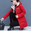 Winter Women Parkas Casual Hooded Jackets Autumn Warm Letter Print Long Female Coat Zipper Outerwear