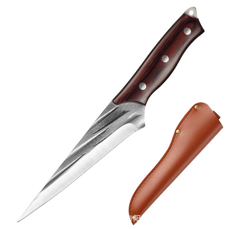 4Cr15Mov кованый нож из нержавеющей стали, нож для мяса, нож для обвалки, охотничий нож для кемпинга, рыбалки, выживания, кухонный нож шеф-повара