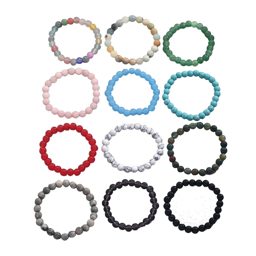 Модная цепочка, набор браслетов с дизайном из натуральных камней, индивидуальная геометрия, высококачественный браслет, плетеный браслет.