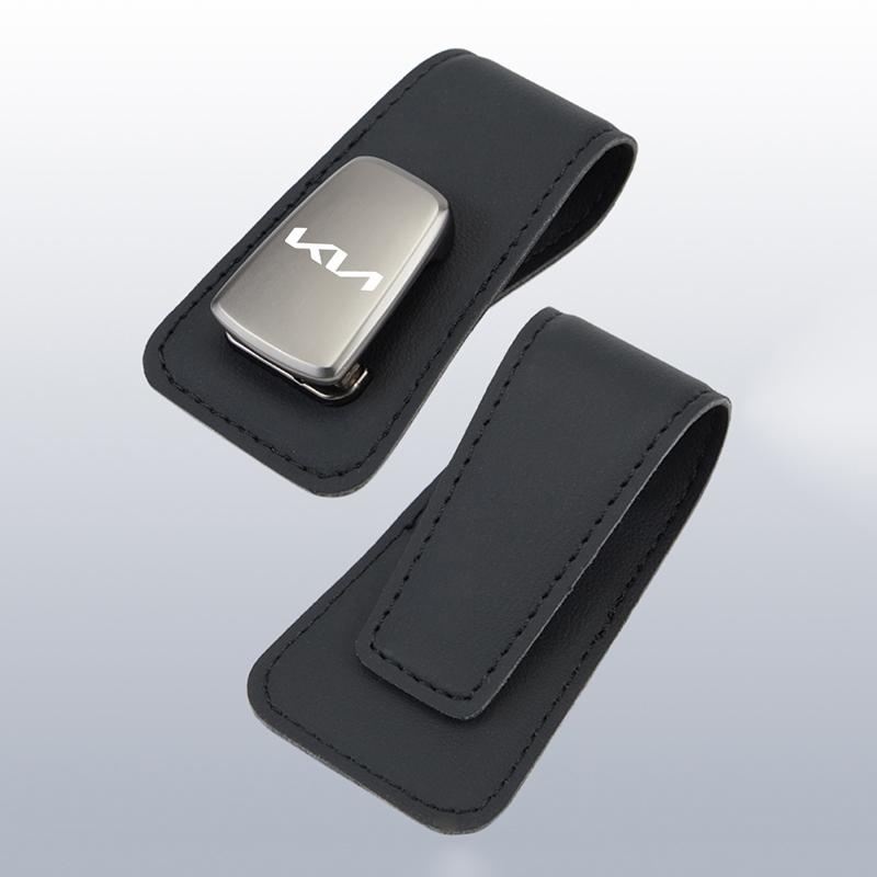 Car Sun Visor Glasses Clip Holder Leather Glasses Frame for Kia Sportage Ceed Picanto Rio ProCeed Niro 5 3 4 K7 K5 K8 K3 Ray K9 WB9