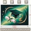One item, a graduation cap and diploma with glitter powder, suitable for parties, coming-of-age ceremonies, and formal e