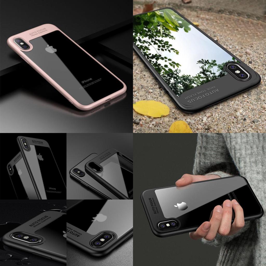X Для iPhone 8 7 6s Plus 10 Роскошный Ультратонкий Прозрачный Ударопрочный Бампер Чехол