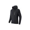 Training Series Solid Color Casual Hooded Long Sleeve Jacket Men Jacket Black 152147711-5