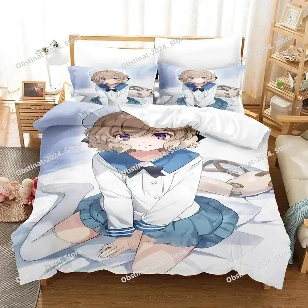 Anime Kotoko Iwanaga Kyokou Suiri Bedding Set Printed single Comforter Quilt Bed Cover Pillow Case 3 Pieces Sets Kids Adult Size
