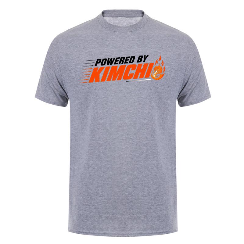 Powered By Kimchi T Shirt Unisex Korean Food Lover Graphic Tee Funny Korea Culture Shirt Spicy Food Casual Short Sleeve Top Da115