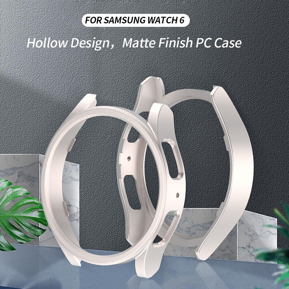 Чехол для Samsung Galaxy Watch 6 40 мм 44 мм, жесткая полая рамка из ПК, защитный бампер для Galaxy Watch 6 Classic 43 мм 47 мм, крышка