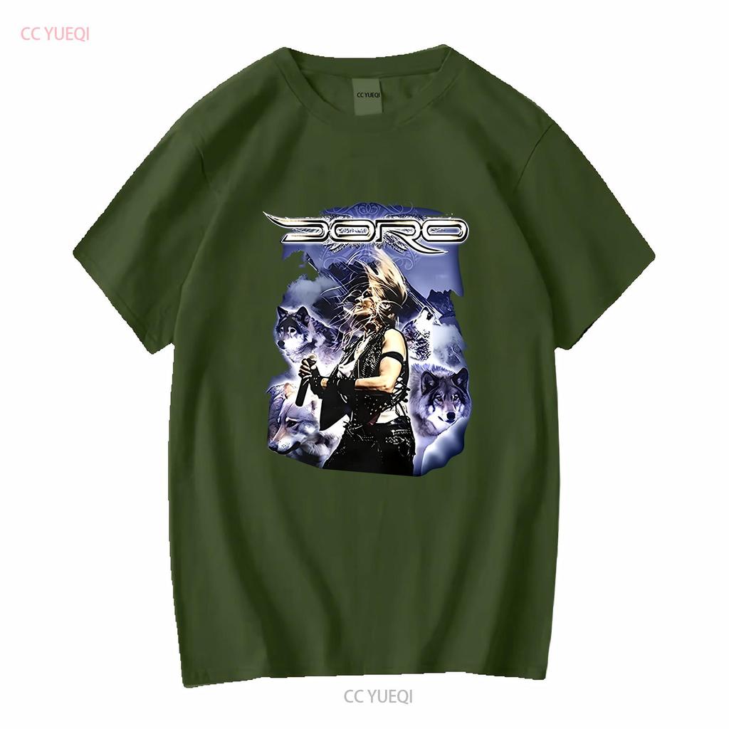 Doro Wolf Pesch Футболка Черная Мужская Размер S 5XL с длинным или коротким рукавом винтажная стирка Топ для повседневной носки Мягкий Удобный Повседневный