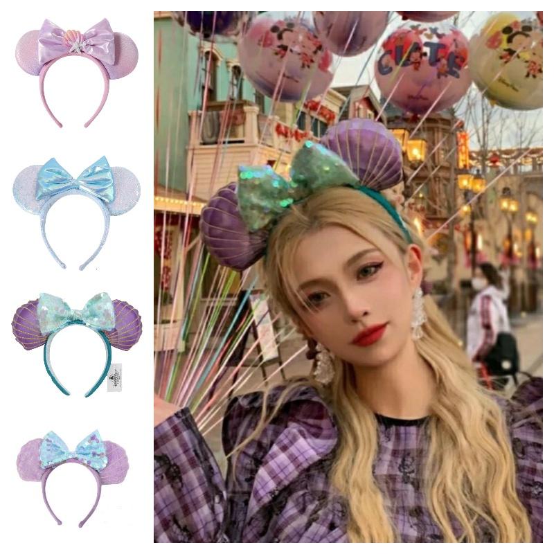 Disney Handmade Polka Dot Fabric Headband For Children Cute Cartoon Style Hair Accessory For Kids
