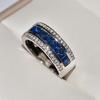 Zircon Ring Women's Jewelry Inlaid Diamond Ring Creative Color Retaining Electroplated Gem Hand Jewelry