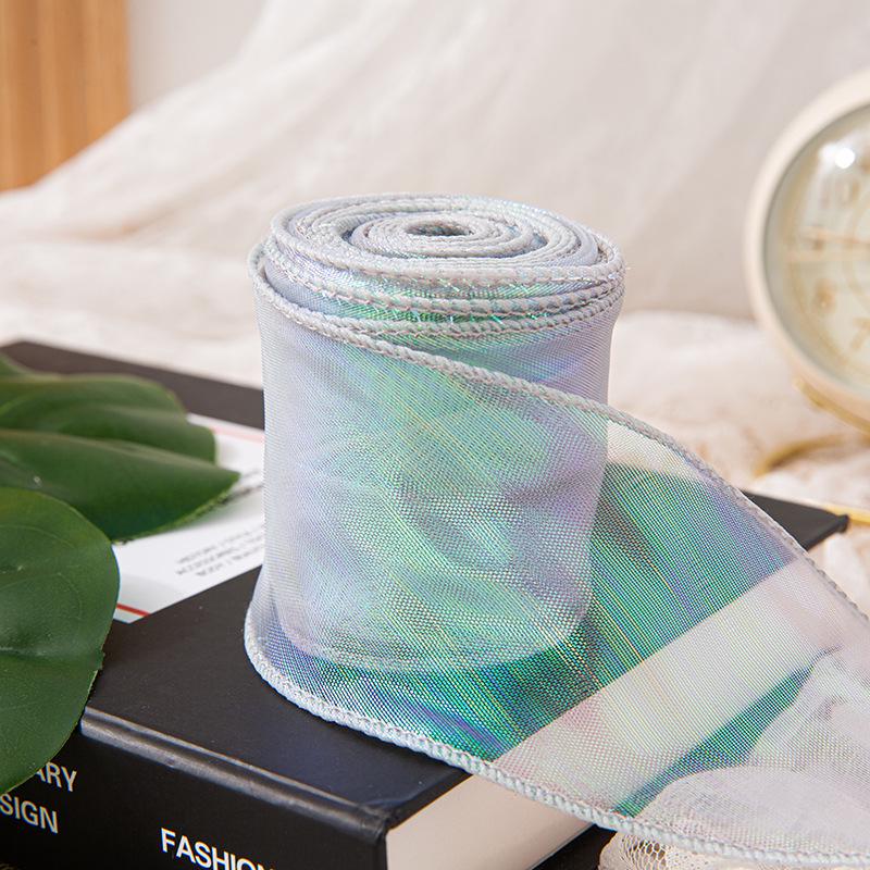 6 см перламутровая лента из пряжи «рыбий хвост» для создания цветочных букетов, подарков и украшений для тортов своими руками