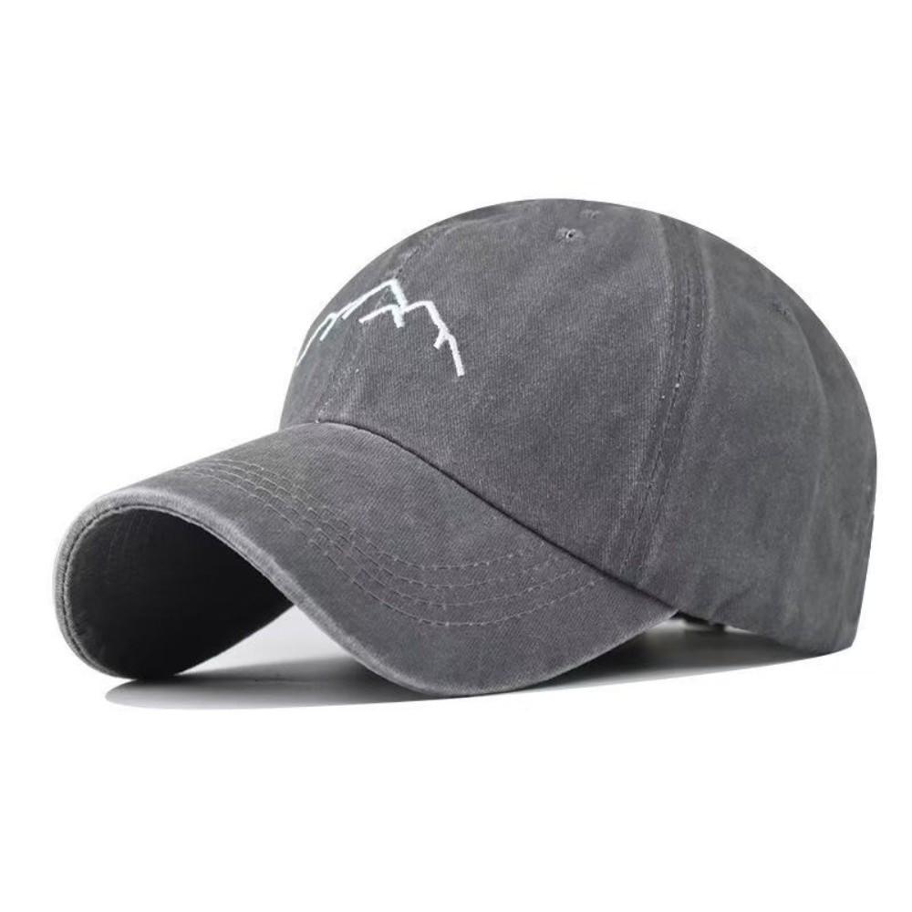 Adjustable Baseball Caps Mountain Embroidery Sun Headwear Vintage Trucker Hat Summer