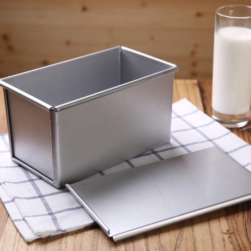 Бытовая квадратная рифленая форма для хлеба с крышкой Форма для выпечки хлеба Форма для торта Выпечка кондитерских изделий