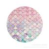 Pink Fish Scale Themed Birthday Decorations Disposable Tablecloth Paper Cup Tissue Paper Plate Party Tableware Set