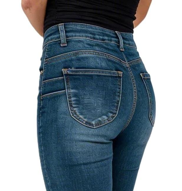 .Sara - Women' Skinny Jeans Push-Up High Waist - Ms32057-2 40 Trousers