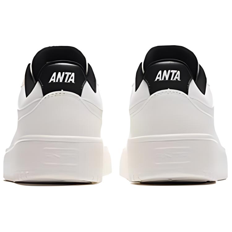 Anta Non-Slip Wear-Resistant Low-Top Casual Shoes Men Sneakers White Black 912428010-3