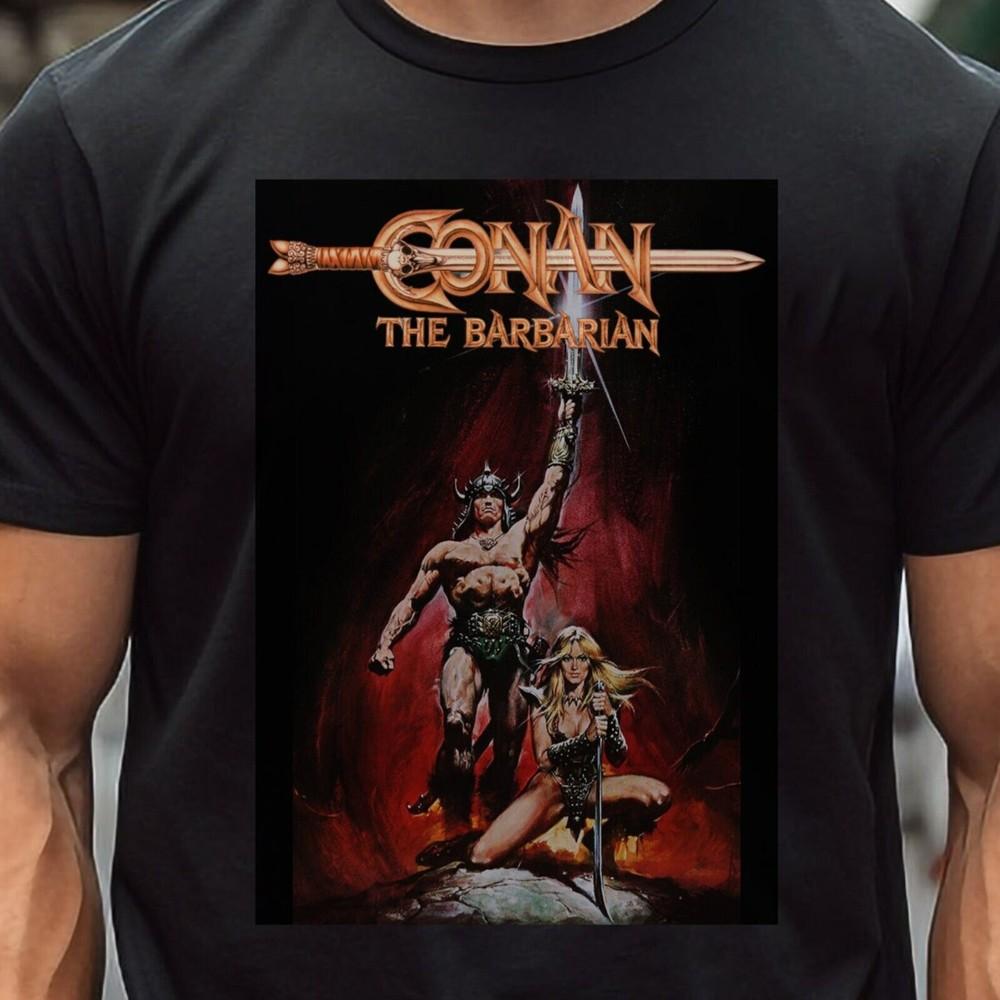 CONAN the Barbarian Tshirt T-shirt T shirt Vintage Aesthetic Movie Poster Tee Unisex T-Shirt