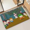 Мультяшный S-SOUTH PARK Забавная дверная коврик Ванная Микрофибра Декоративный Универсальный Фланелевый коврик для пола Быстросохнущий Впитывающий Нескользящая подошва