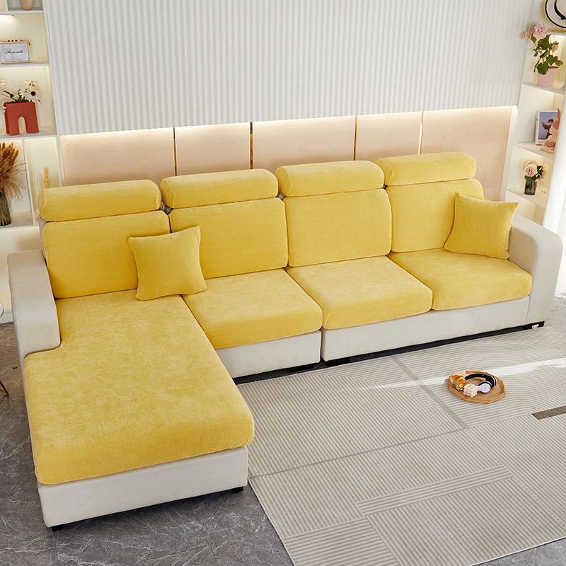 Толстые эластичные чехлы для диванных подушек для гостиной, углового дивана, синельные подушки, чехлы для сидений, чехлы для диванов