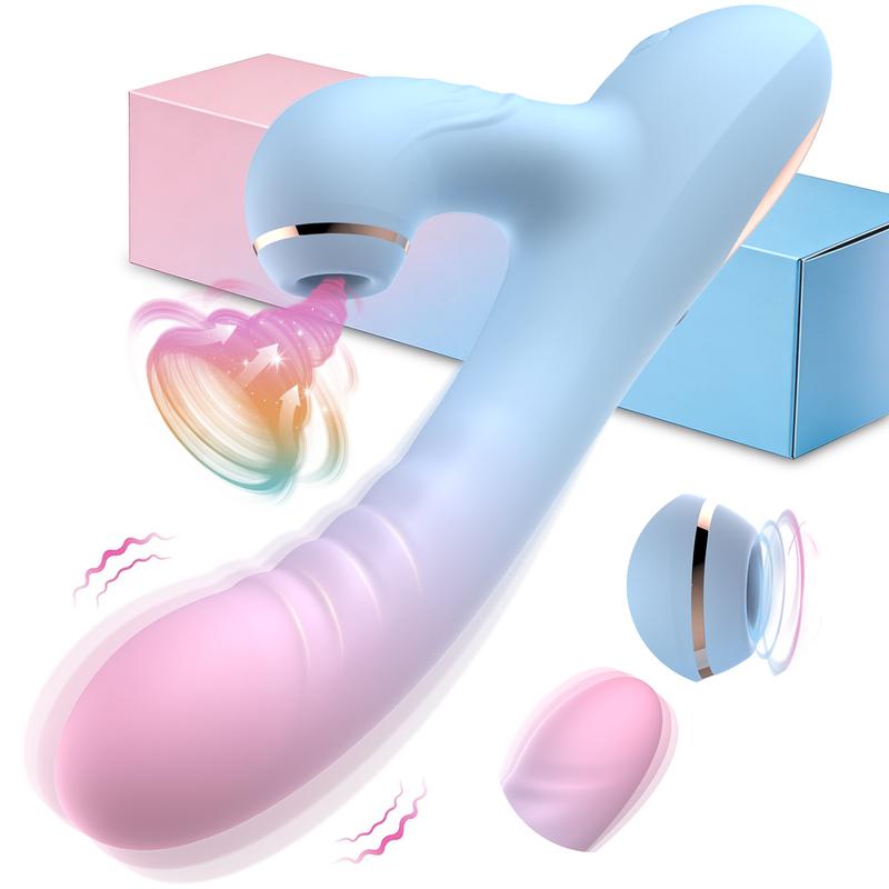 2 IN 1 Dildo Vibrator Sucking Vacuum Stimulator For Female G-Spot Clitoris Stimulator Vagina Massager Dildo Sex Toys for Women