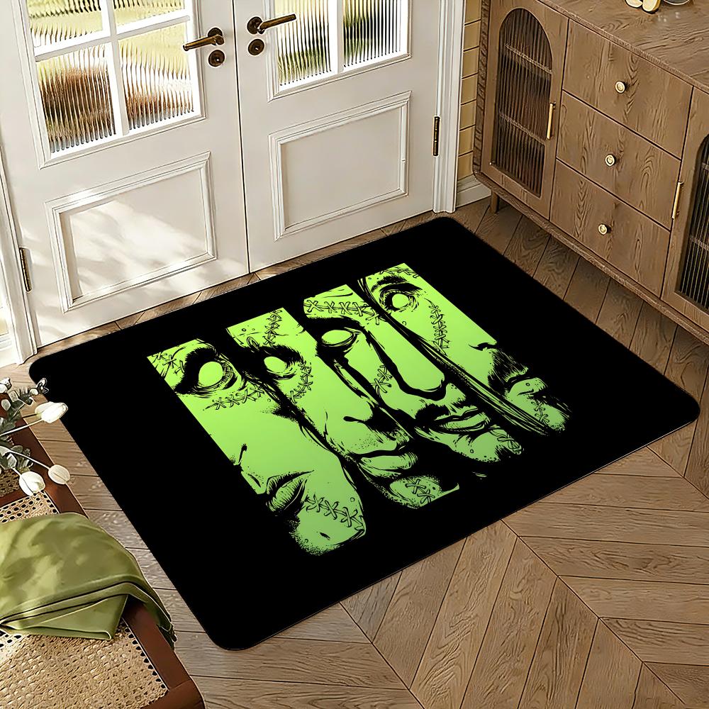 Type O Negative Anime Floor Mat Floor Mat Soft Flannel Non-Slip Door Rug for Living Room