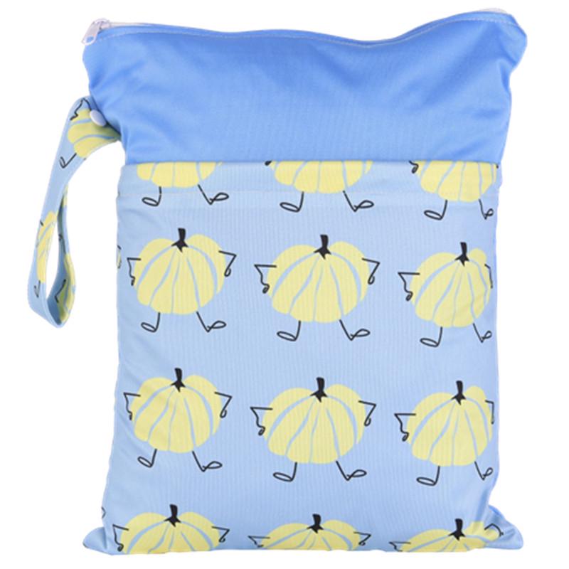 Водонепроницаемые многоразовые тканевые подгузники для мокрой сумки, складные сумки для хранения малышей