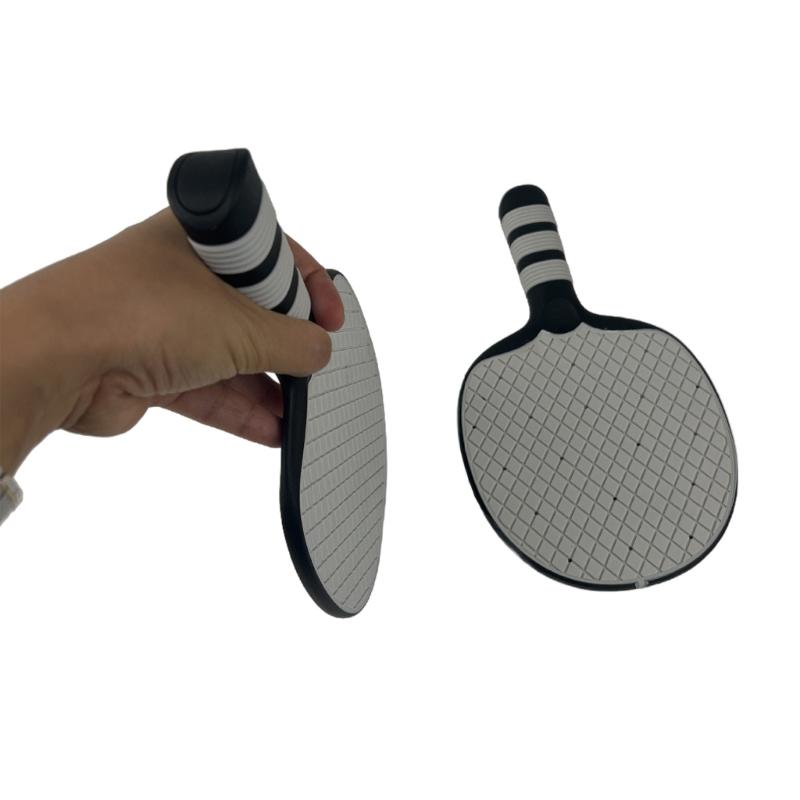 1 Pair Rubber Table Tennis Equipment for Beginner Pingpong Paddle Set Table Tennis Bat Table Tennis Rackets Set