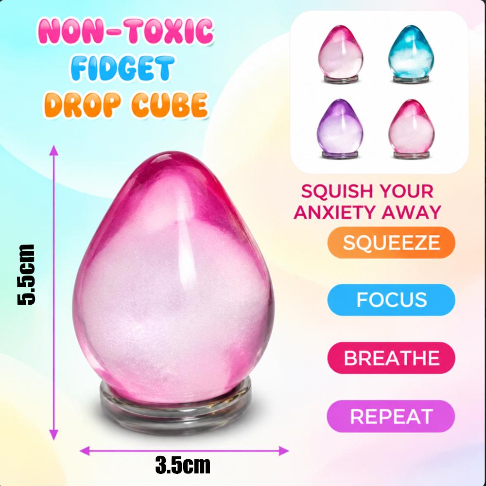 Игрушки-антистресс Squishy Drop, Кубик-антистресс Squishies Снятие тревоги и стресса Ледяной Squishy Кубик-антистресс-Drop Шарики из мальтозного сахара Сенсорный шар