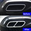Автомобиль хвост горло выхлопной трубы глушитель наконечник крышка отделка наклейка для Mercedes Benz C Class W206 2022 + авто экстерьер