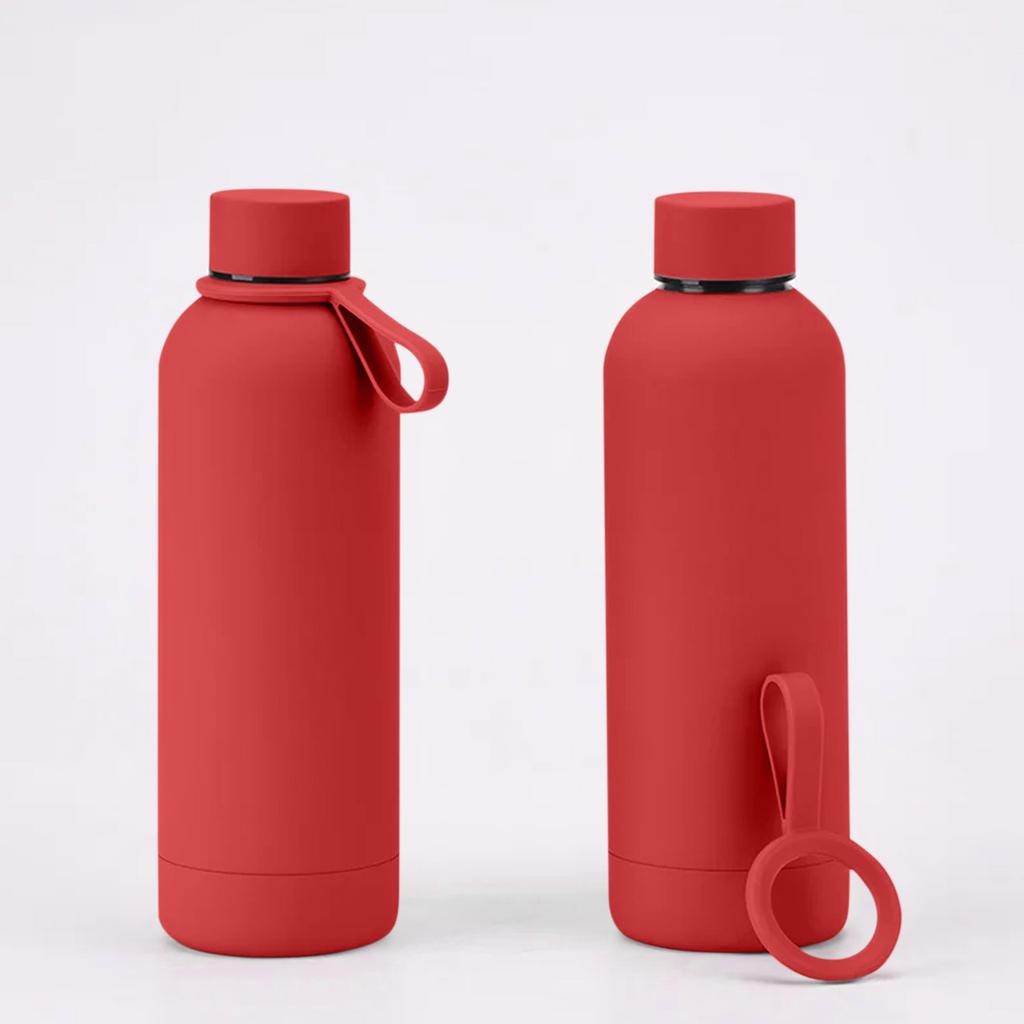 500 мл с портативной ручкой из нержавеющей стали, маленькая изолированная чашка с горлышком, портативная бутылка для воды для занятий спортом на открытом воздухе