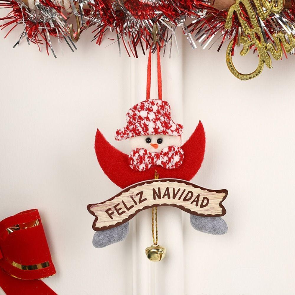 Мультяшный Санта-Клаус лось кулон рождественская елка подвесное украшение домашнее рождественское украшение