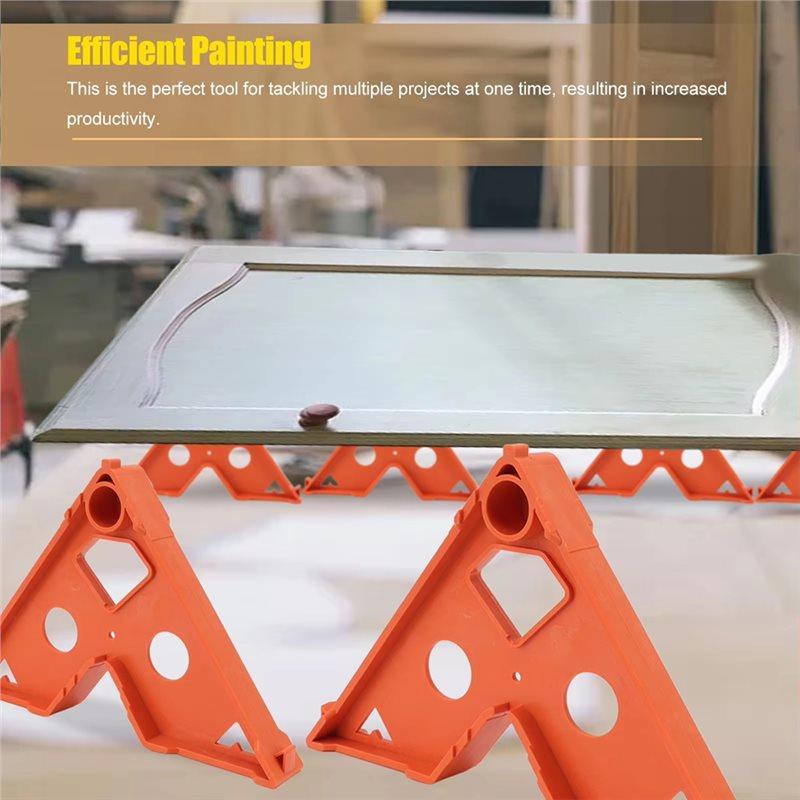 2025 Trend Reusable Paint Drying Rack 4 Pcs Spray-Paint Racks Painting Tool For Kitchen Cabinet Doors Door Frame Trim