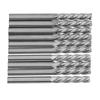 10Pcs 4 Flutes Milling Cutter No Burr Engrave Machine Knife 3.175x15mm for Acrylic MDF PVC