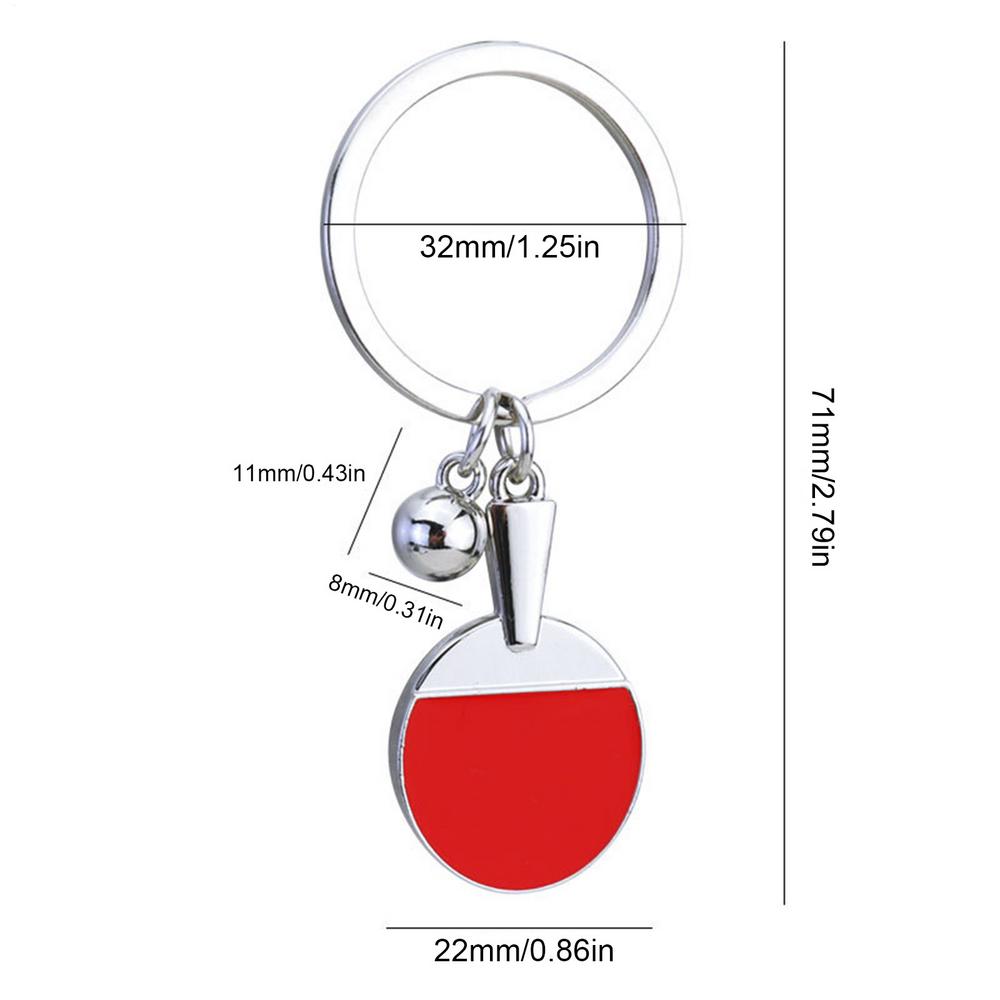 1 шт. Креативный брелок-подвеска Пинг-Понг Ключница Сувенир Милый Спортивный брелок Подвеска Мяч Ключница для фанатов спорта Подарок Украшение