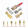 200Pcs Copper Female and Male Crimp Terminal Connectors Aautomotive Speaker Cable Flag Connector 2.8/ 4.8/ 6.3mm With Sheathing