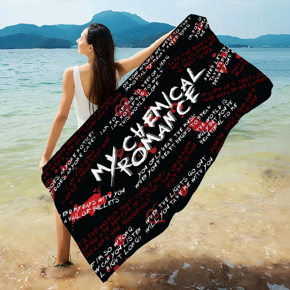 Классическое полотенце M-My C-Chemical R-Romance из микрофибры с принтом для пляжа, скалолазания, йоги, плавания, бега, впитывающее
