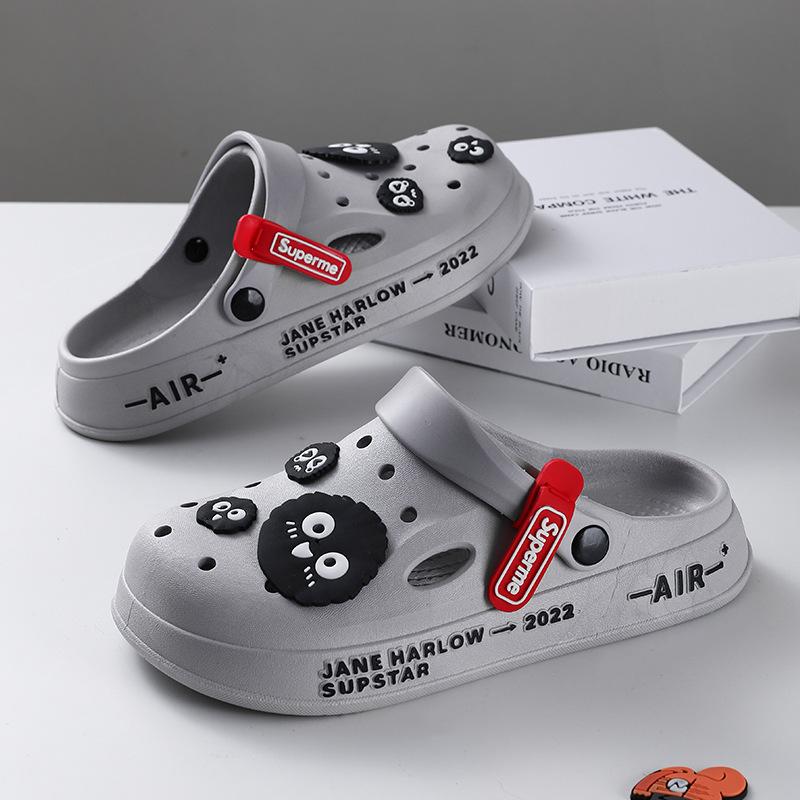 Новые дырявые туфли мужские летние универсальные трендовые мягкая подошва нескользящие износостойкие трендовые пляжные медсестры пара баотоу